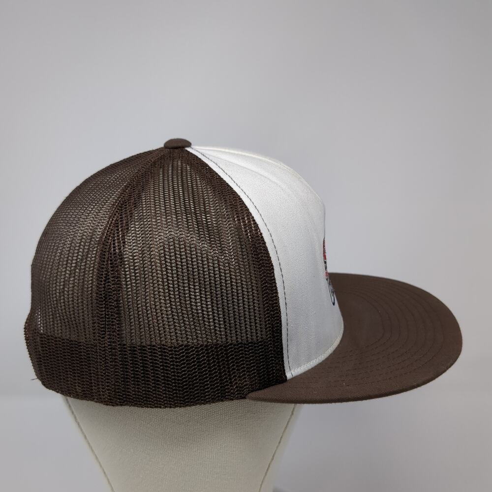Santa Cruz Snapback Trucker Hat Brown One Size Adjustable Mesh Back Yupoong - Picture 5 of 9